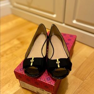 Tory Burch Black Trudy Flats